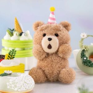 POP MART Ted2 Teddy Bear Action Plush Pendant - Party Bear